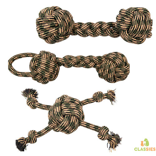 Jack and Vanilla Camouflage touwhalter groen/bruin 45-48 cm Classies