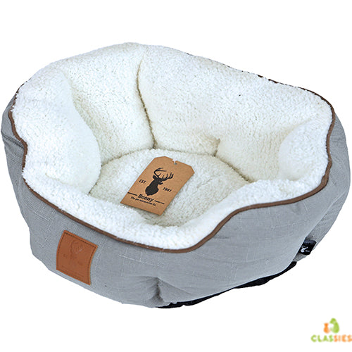 Boony „Est 1941“ Highland Grey – Hunde- oder Katzenbett – 3 Größen