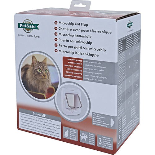 Petsafe kattendeur kattenluik microchip wit of bruin 2ee89c-2