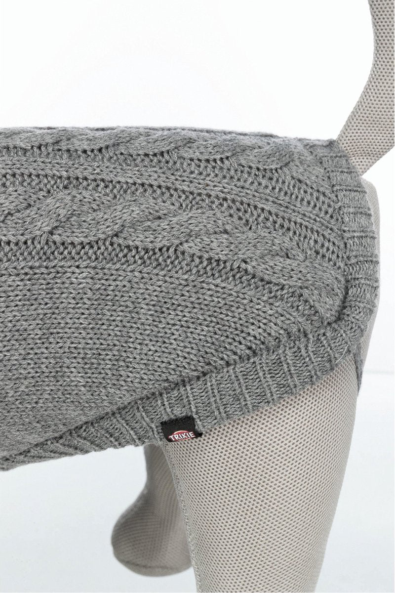 Trixie Hundepullover Kenton grau 55 cm