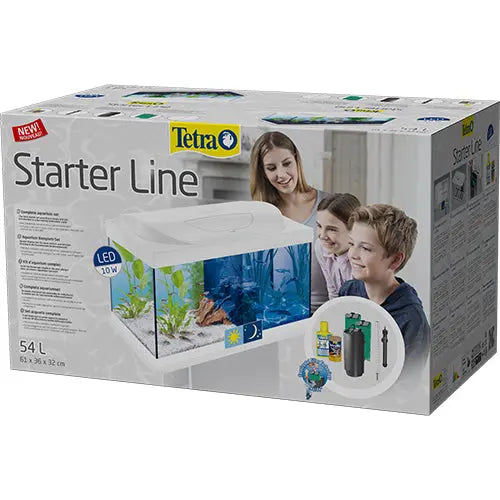 Tetra Aquarium Starter Set - 54 liter - 60 x 30 x 30 cm - Zwart of Wit Classies