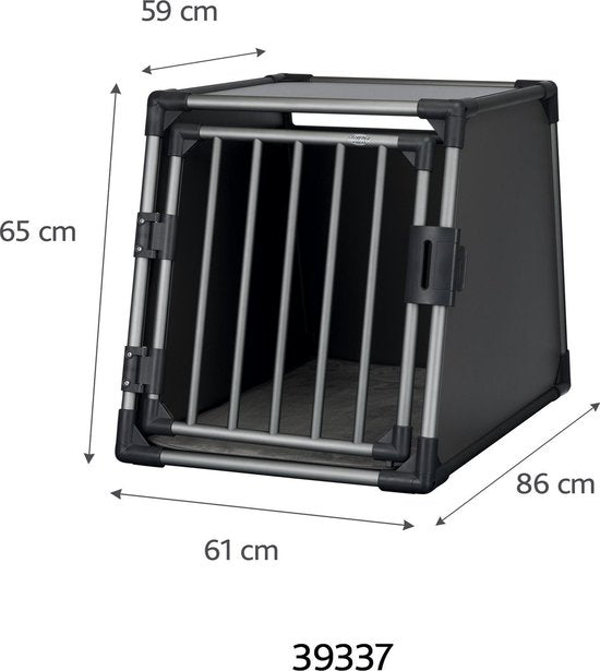 Trixie Vervoersbox, aluminium, M–L: 61 × 65 × 86 cm, grafiet Classies