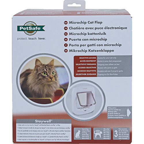 Petsafe kattendeur kattenluik microchip wit of bruin 2ee89c-2