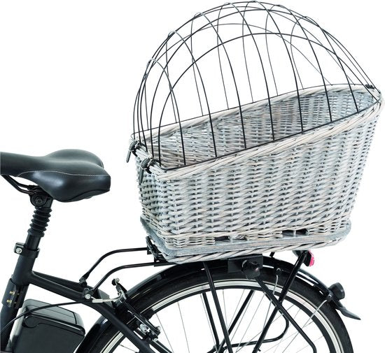 Trixie - Fietsmand - Bagagedrager - Met Rooster - Grijs - 55X35X49 cm
