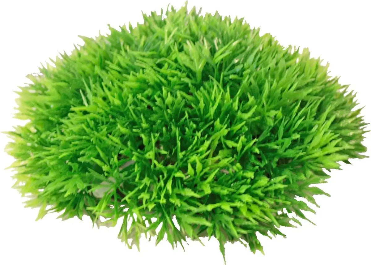 Boon Aqua Deco Bubbel Kunstplant Plastic Green Moss - Met Uitstromer - 14x6 cm Classies