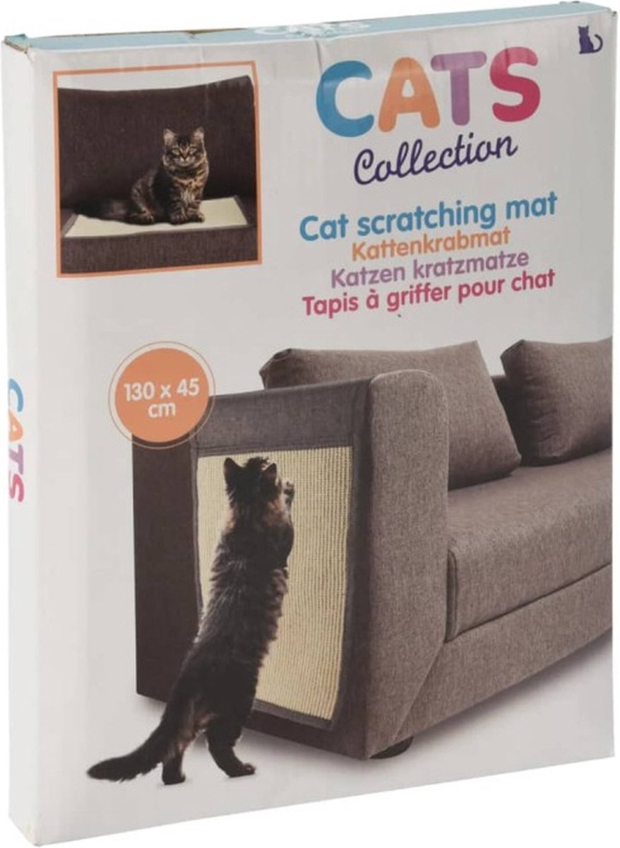 Pets Collection Katzenkratzmatte 130x45 cm Grau