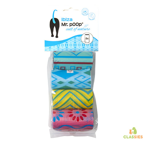 Mr. Poop Navulling poepzakjes in verschillende kleuren Classies