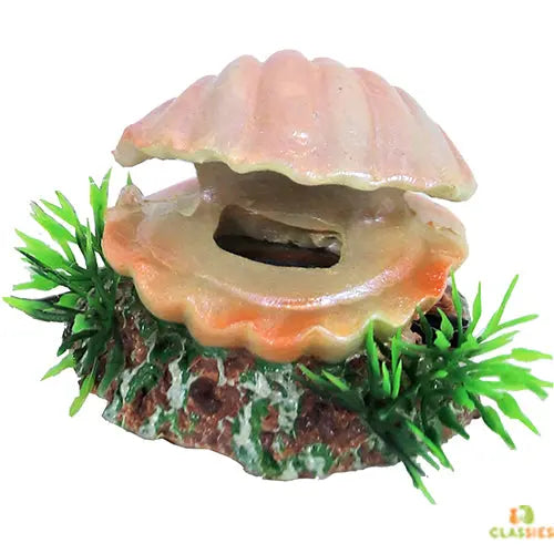 Boon Aqua Deco Ornament bubbel - Schelp met Uitstromer - 5,5 cm Classies
