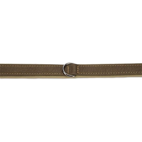 Beeztees Comfort Leren Hondenhalsband - Grijs - Nekomvang tussen 34,5-40,5 cm - 45 cm x 22 mm Classies