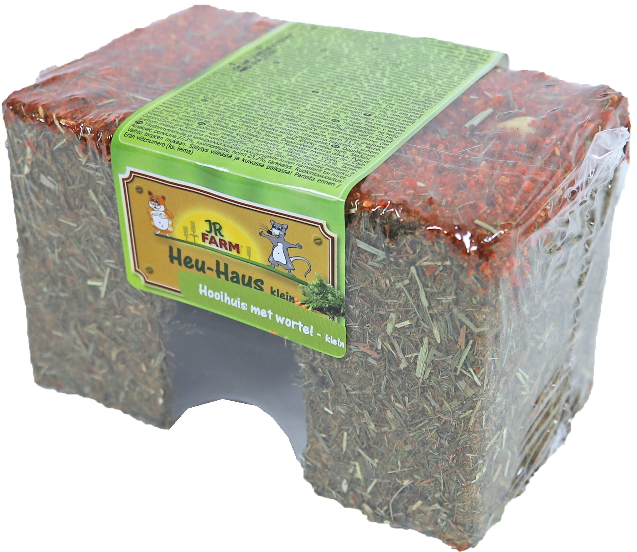 JR Farm knaagdier hooihuis met wortel 3 maten Classies