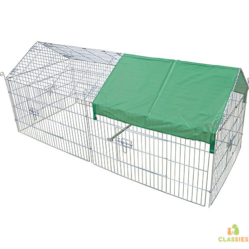 Boon Draadren Puntdak met Zonnedoek Verzinkt 180 x 75 x 75 cm Classies