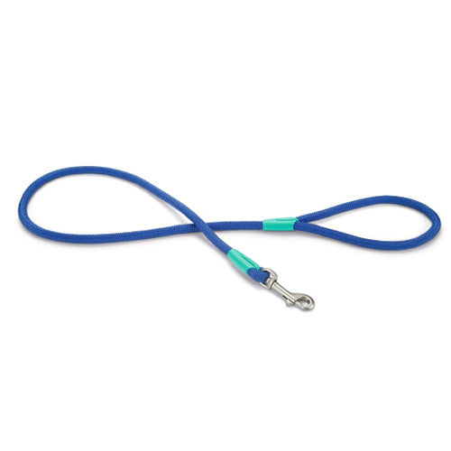 Beeztees Nikra Ronde Nylon Hondenriem/ Looplijn - Blauw - ø 10 mm - Lengte: 100 cm Classies