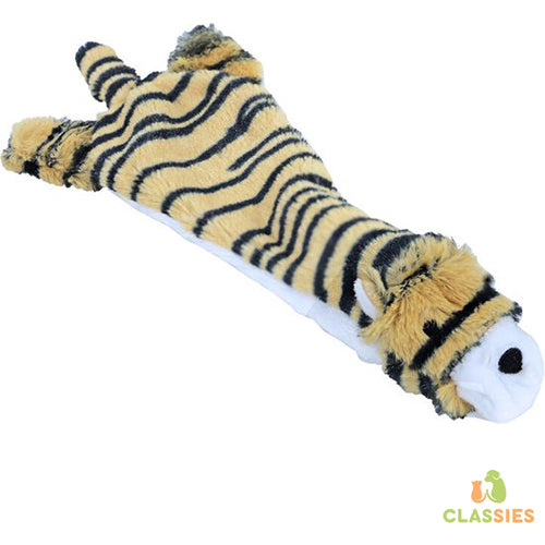 Knuffel platte pluche Tijger 2 maten Classies