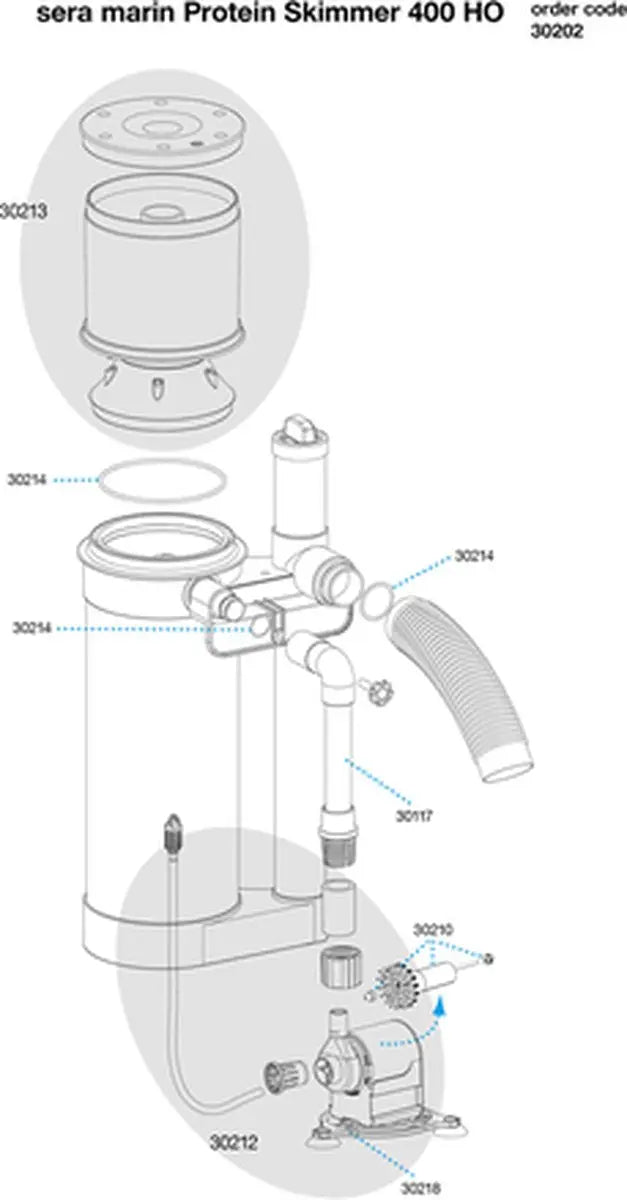 Sera marin Protein Skimmer HO 400 Classies