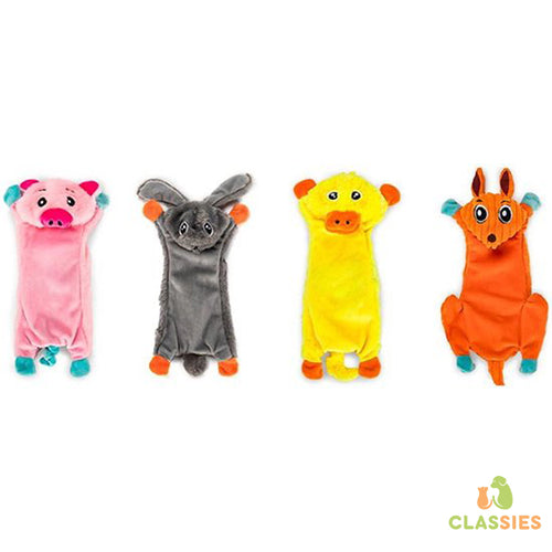 Skinneeez - Hondenspeelgoed - Eend Konijn Kangoeroo Varken - 33 cm - 1 stuk Classies