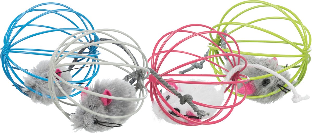 Spielzeugmaus im Ball 6 cm