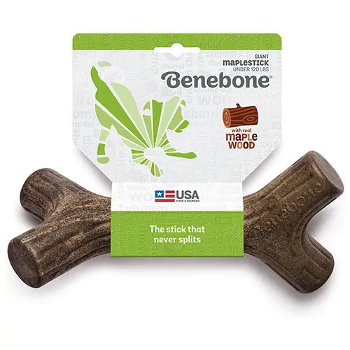 Benebone knaagspeelgoed Maplestick in 5 maten Esdoornhout Classies