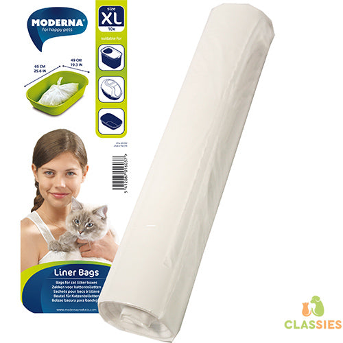 Moderna Katzenstreubeutel für Katzentoilette Top Cat, 10er Pack.