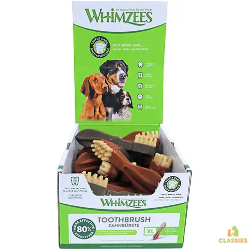Whimzees toothbrush tandenborstel assorti mix in displaydoos Classies