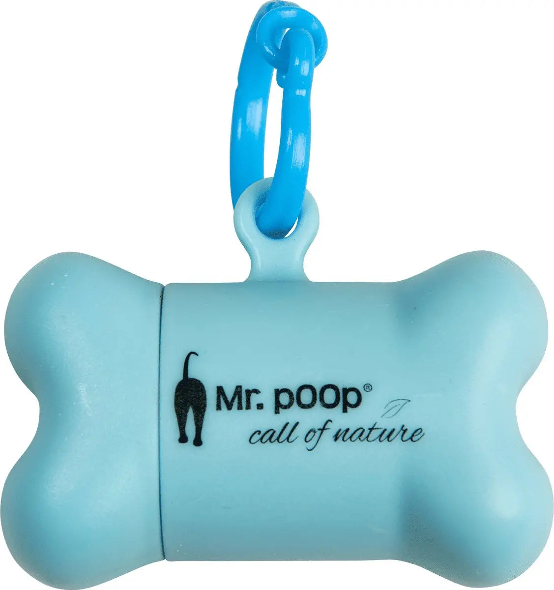 Mr.POOP IBIZA Nano Houder blauw + 2 Rolletjes met geur Classies