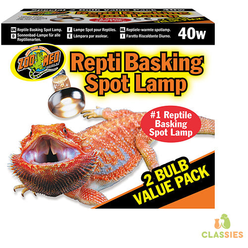 Zoomed basking spot lamp value pack 2x - 40 - 60 - 100 watt Classies