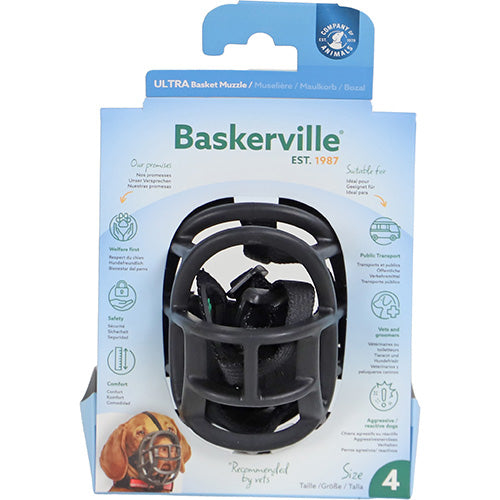 Company of Animals Baskerville Ultra Muzzle Muilkorf/Muilband - Verkrijgbaar in 6 maten Classies