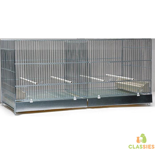Cova Kweekkooi – 90 x 40 x 45 cm – Duurzame metalen kooi met twee voordeuren Classies