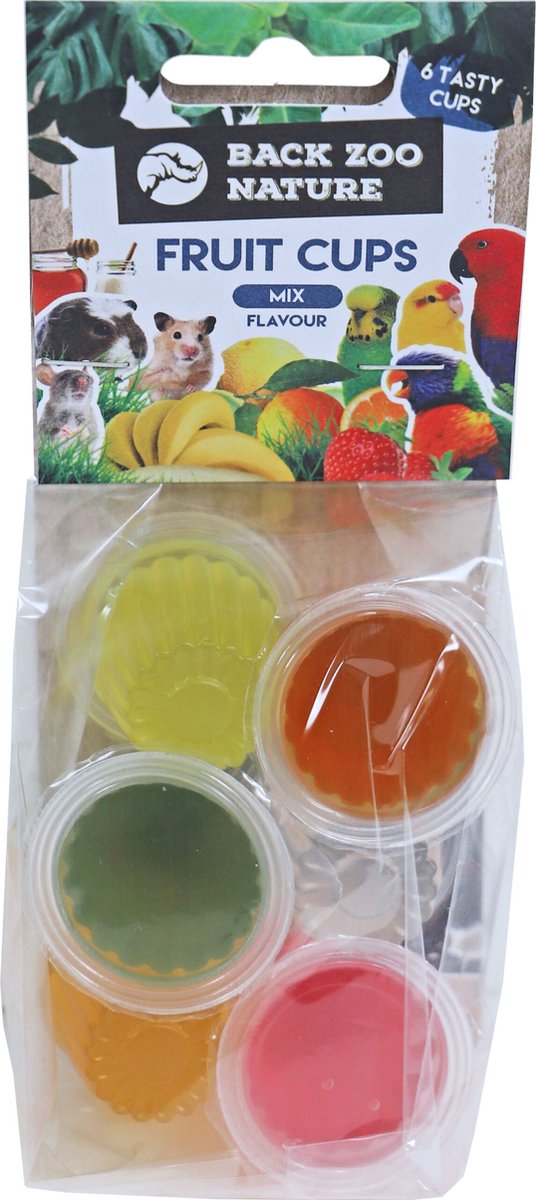 Zoofaria Fruitkuipje Papegaai Vogelsnack - Mix - 24 Stuks Classies