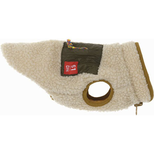 51 Degrees North Jules Coat 2 in 1 Hondenjas - Beige/Oker Geel - Ruglengte: 40 cm