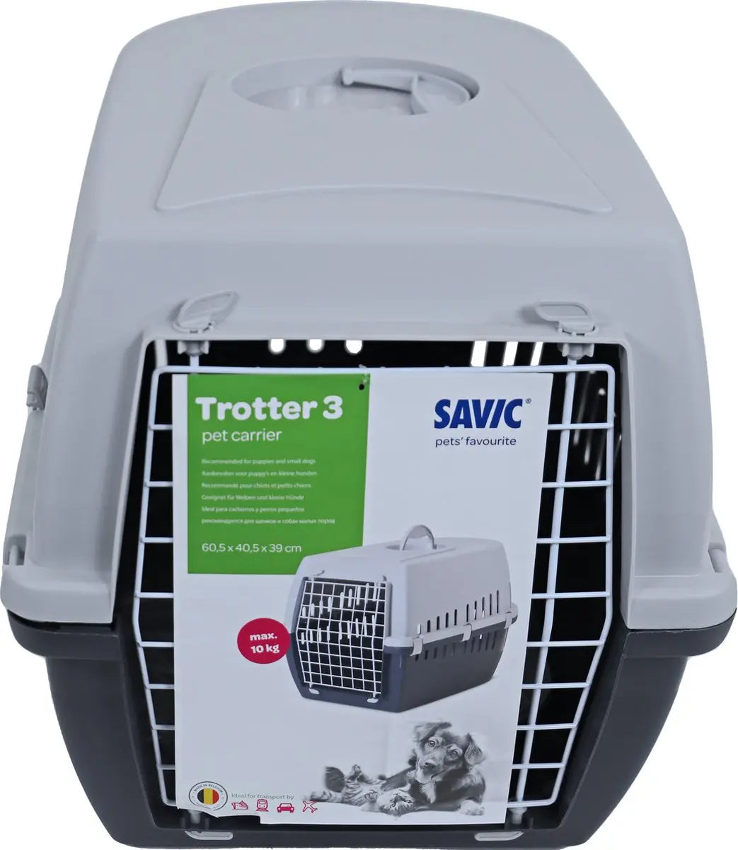 Savic Trotter 3 Reismand - Transporter - Antraciet/Grijs - 60,5X40,5X39 cm Classies