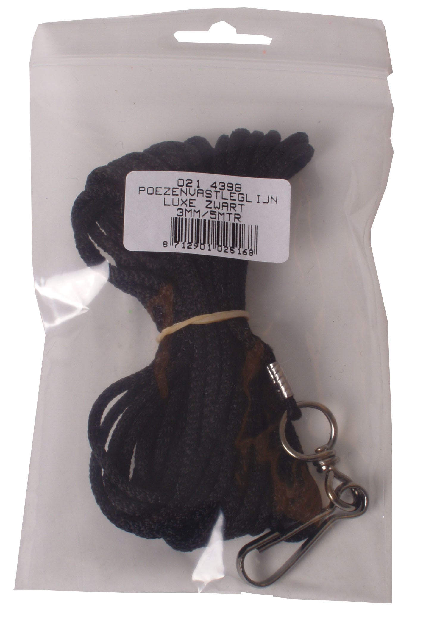 Boony Cat Tether Leine 3mm - 5 Meter - Schwarz - Blau - Rot