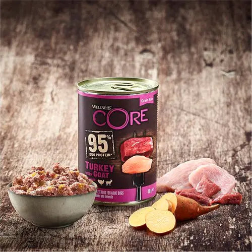 Wellness Core graanvrij - blikvoer - natvoer 400 gram Classies