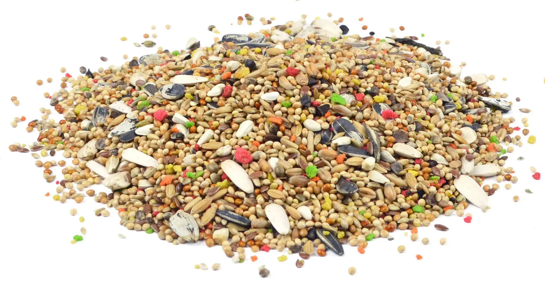 Vogelvoer Bird-X Grote parkiet mengeling met fruit 1 - 5 - 20 kg Classies