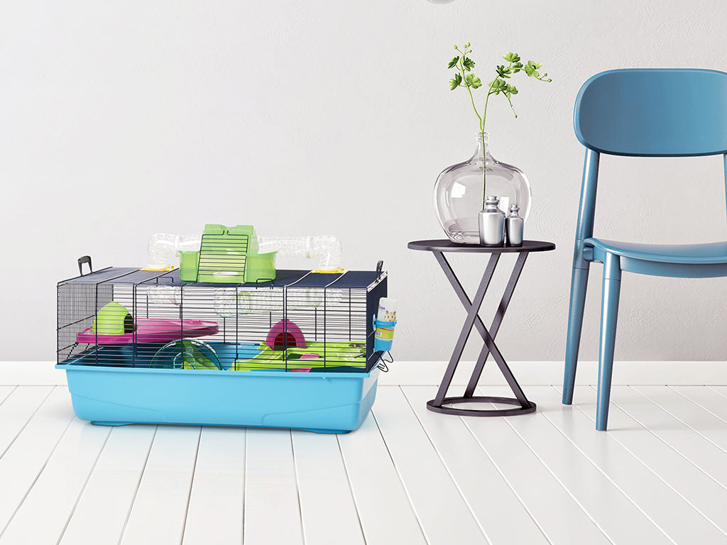 Hamsterkooi heaven metro 80 x 50 x 50 cm marine 2ee89c-2