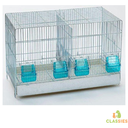 Cova 2 kweekkooi metaal met plastic schuif 55 x 32 x 36 cm Classies