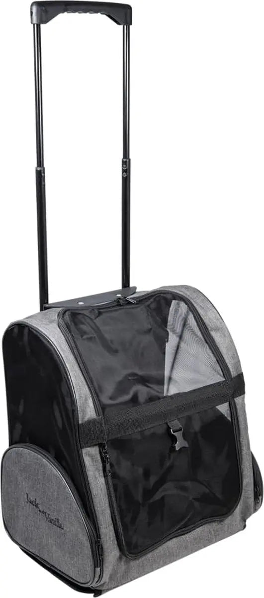 Jack and Vanilla trolley draagtas 40 x 26 x 40 cm grijs-zwart Classies