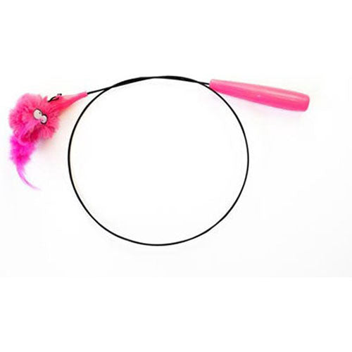 Coockoo - Kattenspeelgoed - Loomy - Roze - 80 cm Classies