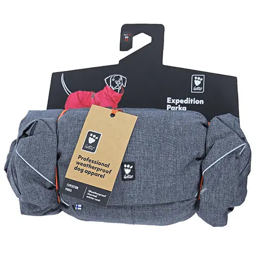 Hurtta Expedition Parka - warme winterjas in rood of grijs Classies