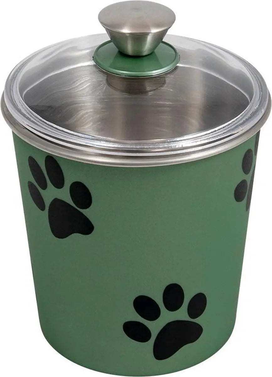 Jack and Vanilla Inox Koekjestrommel Groen-1,9L Ø16 x 20,5 cm Classies