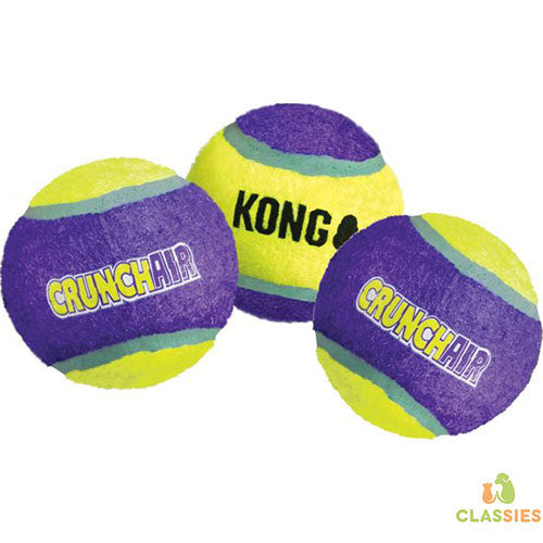 Kong Crunchair Tennisballen - Verkrijgbaar in Small: Ø 5 cm en Medium: Ø 6 cm Classies