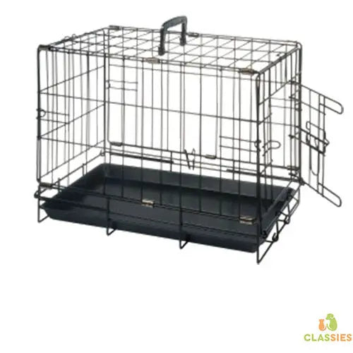 Jack and Vanilla draadkooi bench met 2 deuren zwart Classies