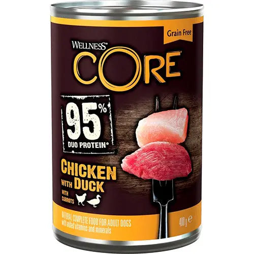 Wellness Core graanvrij - blikvoer - natvoer 400 gram Classies