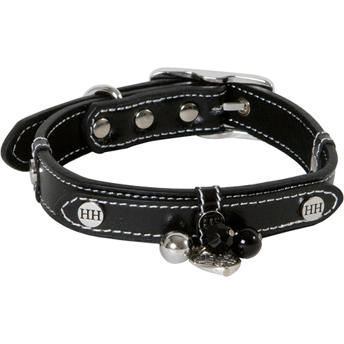 Happy house fashion halsband zwart in verschillende maten Classies