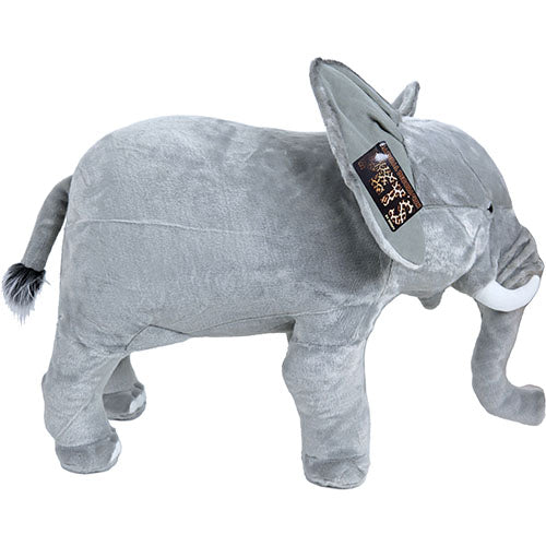 Boony Natural Decoration olifant pluche staand, 75 cm. Classies