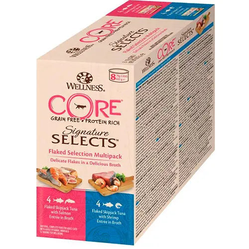 Well Core kattenvoeding - natvoer - Multipack - 8 x 79 gram Classies