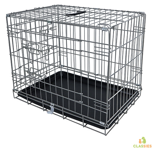 Hundebox - Drahtkäfig - Farbe Taupe - 2 Türen - verschiedene Größen