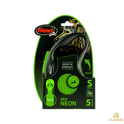 Flexi ruban rétractable flashy New néon - réfléchissant