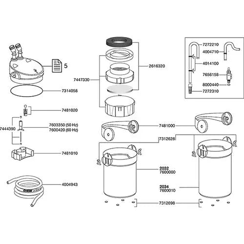Eheim buitenfilter met filtermassa EccoPro Classies