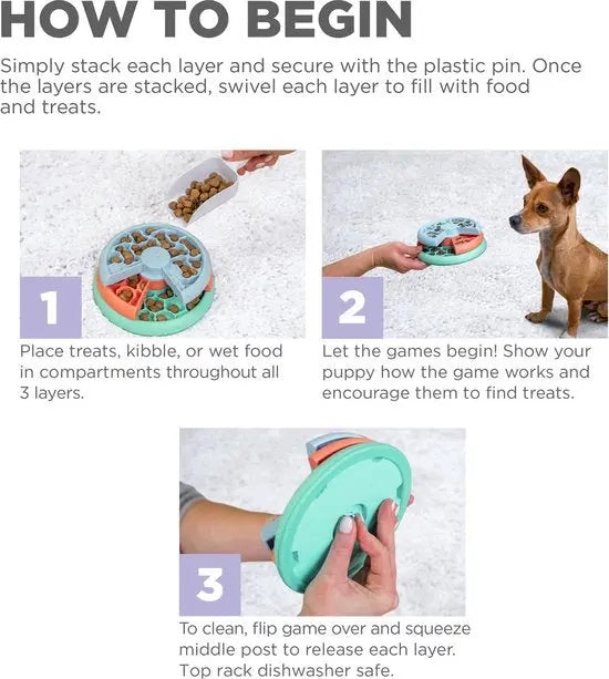 Nina Ottosson hondenspel puppy lickin’layers - likmat voor puppies Classies