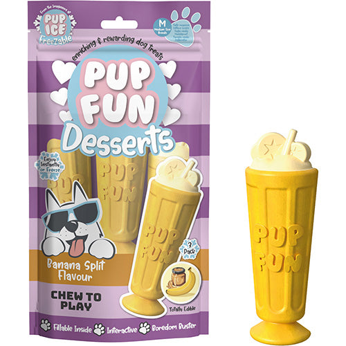 Pup Fun Desserts Hondenijs - Smakelijke Toetjes of Ijsjes voor uw Hond - Verschillende Varianten